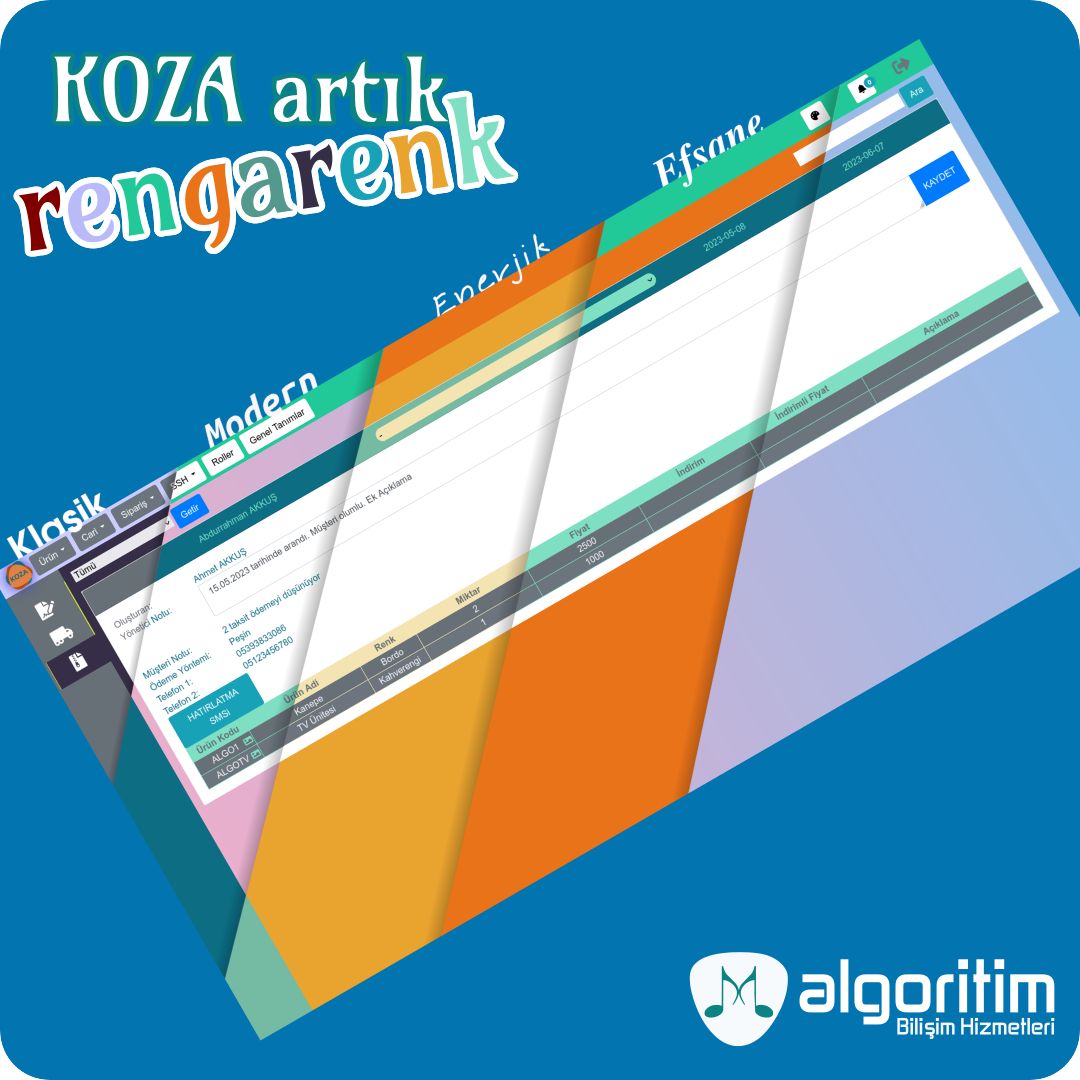 Koza Artık Rengarenk