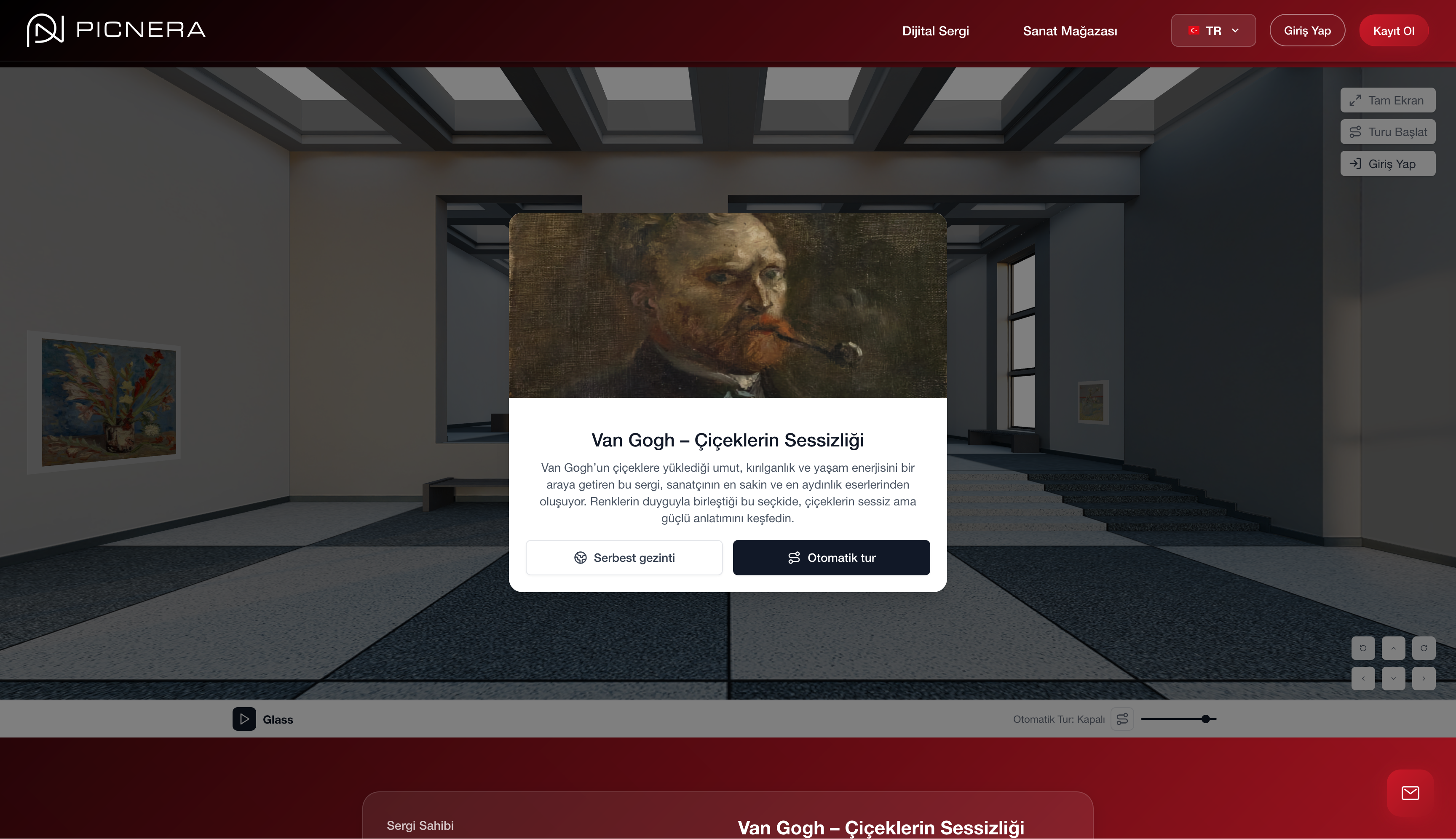 Picnera: 3D Sanat Sergisi Yazılımı